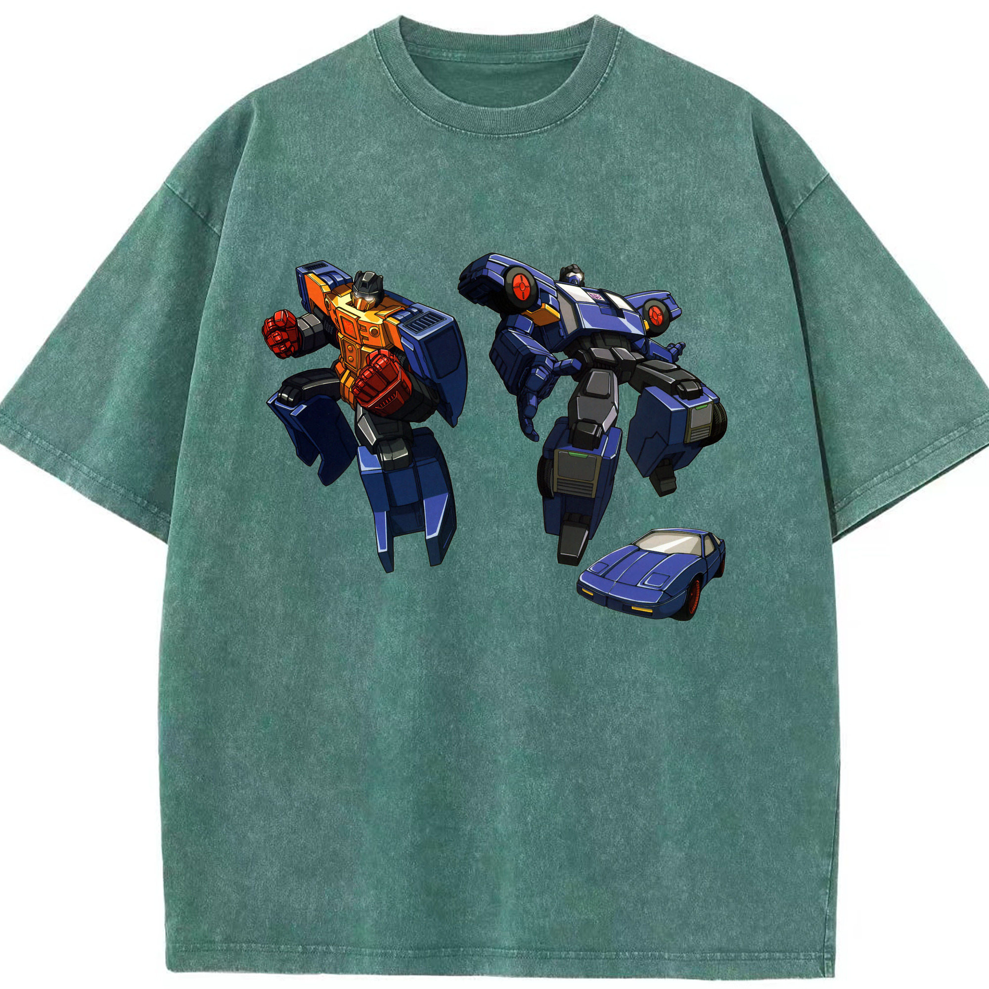 （画像用）  綿100% ヴィンテージ風 半袖Tシャツ（フロントプリント）